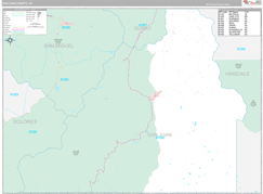 San Juan County, CO Digital Map Premium Style